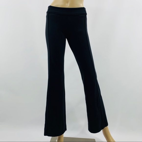 lululemon athletica Pants - Lululemon Black Flare Legging Center Back Pocket